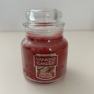 Yankee Candle Sparkling Cinnamon Small 3.7 oz Jar Candle Single Wick New